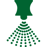 pulvérisateur icone vert